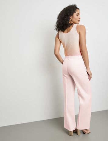 Roze linnen broek Pearl Blush Gerry Weber