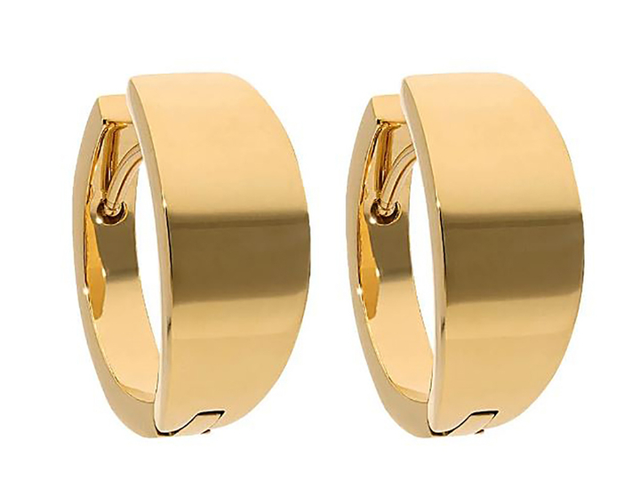 Gouden oorbel Eternity Crystal Qudo