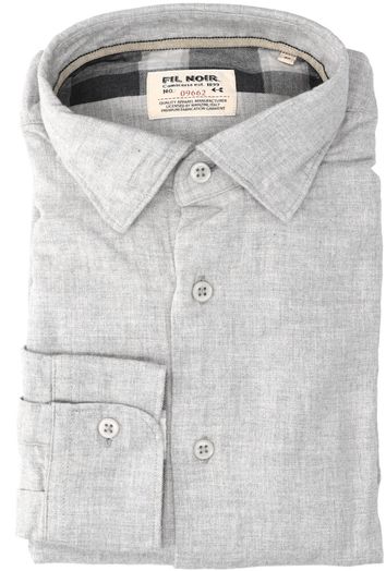 Stone katoenen hemd (slim fit) met lange mouwen Fil Noir