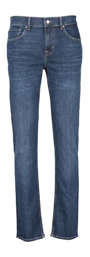 Donkerblauwe jeans slim straight For All Mankind
