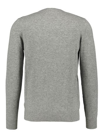 Grijze trui met v-hals in kasjmier Cashmere Company 