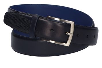 Donkerblauwe riem Floris Van Bommel