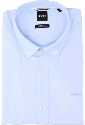 Hugo Boss Light pastel/blue katoenen hemd (regular fit) met lange mouwen