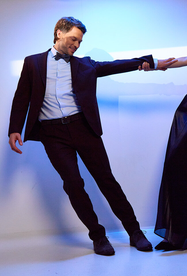 Open red 2-delig kostuum Hugo Boss