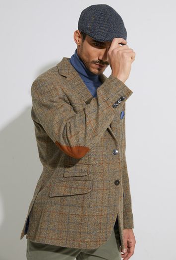 Hazelnoot bruine wollen blazer Wellington Of Bilmore