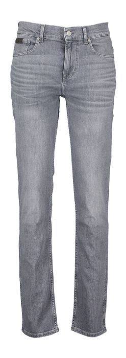 Grijze jeansbroek slim fit straight For All Mandkind