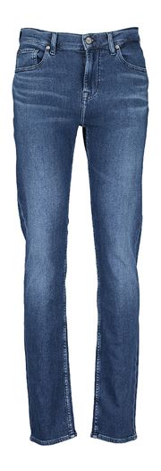 Donkerblauwe slim fit jeans For All Mankind