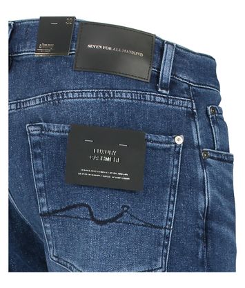 Donkerblauwe slim fit jeans For All Mankind