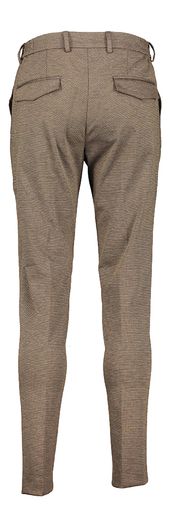 Bruinkleurige broek met subtiel motief Seven Dials