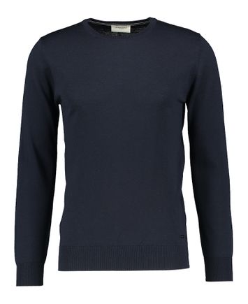 Donkerblauwe lichte trui in merino wol Seven Dials