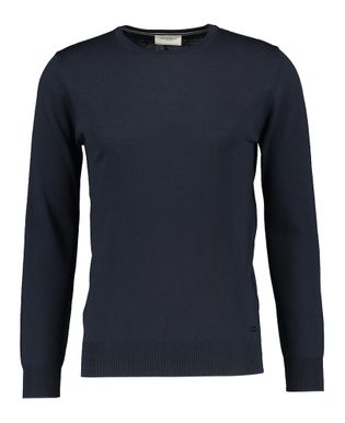 Seven Dials Donkerblauwe lichte trui in merino wol