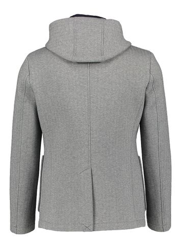 gestreepte sportieve blazer met afneembare kap Manuel Ritz