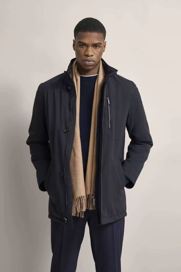 Donkerblauwe winterjas Bugatti