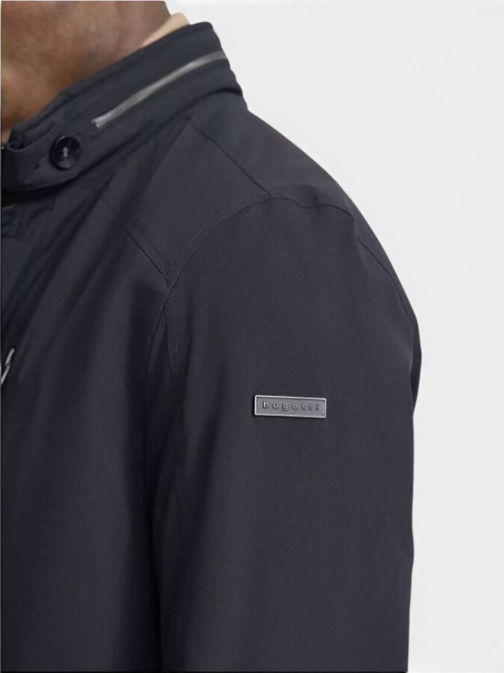 Donkerblauwe winterjas Bugatti