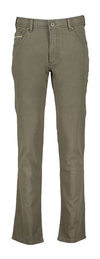 Kaki kleurige slim fit broek Bugatti