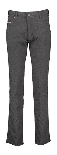 Donkergrijze broek met licht motief Bugatti