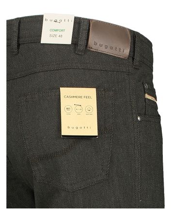Kaki kleurige comfortabele broek  Bugatti