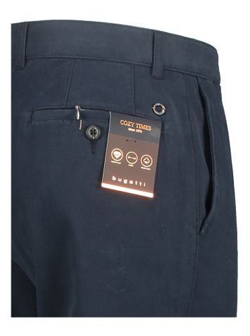 Donkerblauwe lange broek Bugatti 