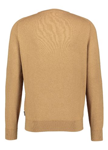 Bruine pull met logo op de borst Bugatti