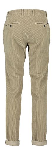 Beige lange broek in ribfluweel Powell