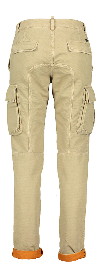 Beige lange broek met zakken aan de zijkanten Powell