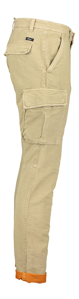 Beige lange broek met zakken aan de zijkanten Powell
