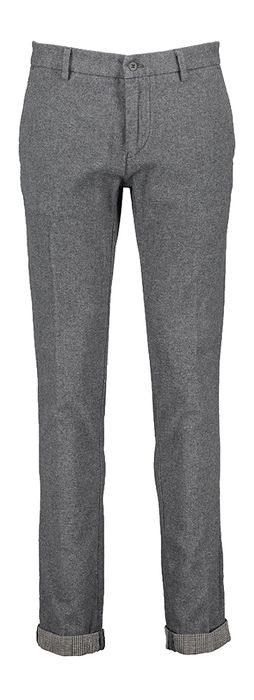 Donkergrijze lange zachte broek Powell