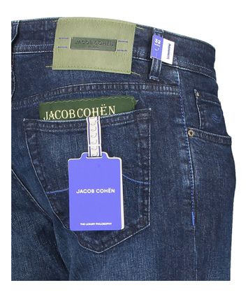 Donkerblauwe slim fit jeans Jacob Cohen 