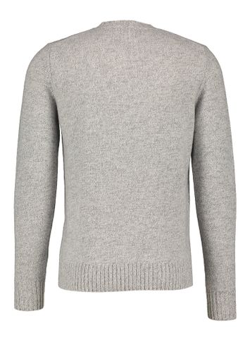 Grijze wollen pull met V-hals Altobello