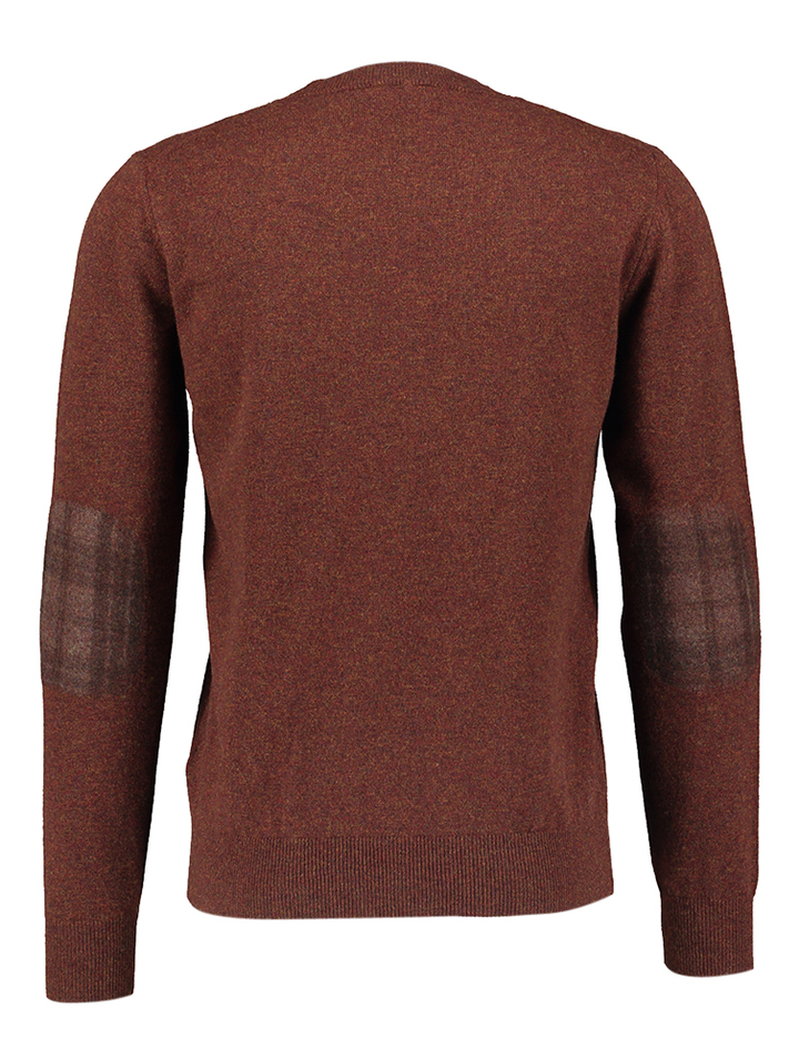 Bordeauxbruine pull met ronde hals Altobello