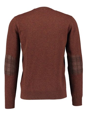 Bordeauxbruine pull met ronde hals Altobello