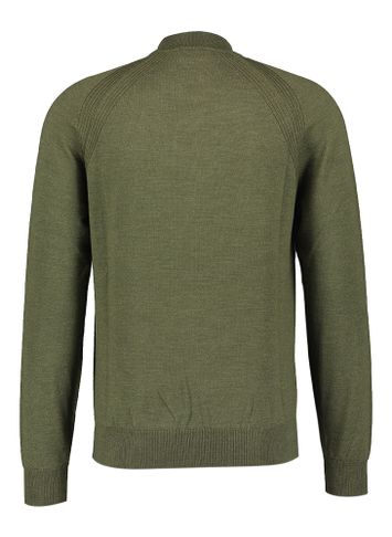 Kaki trui met ronde hals Altobello