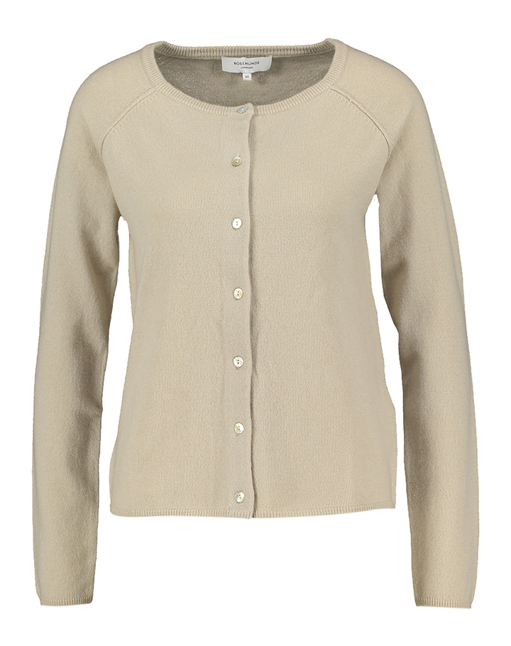 Beige wollen cardigan Rosemunde