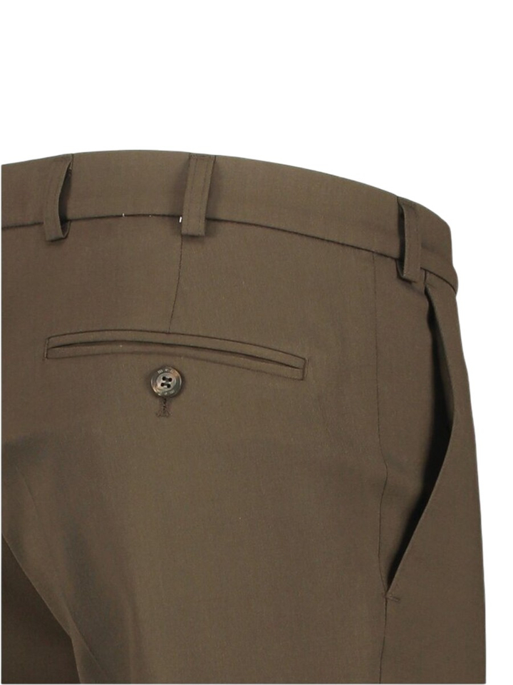 Effen Bruine Broek Mens