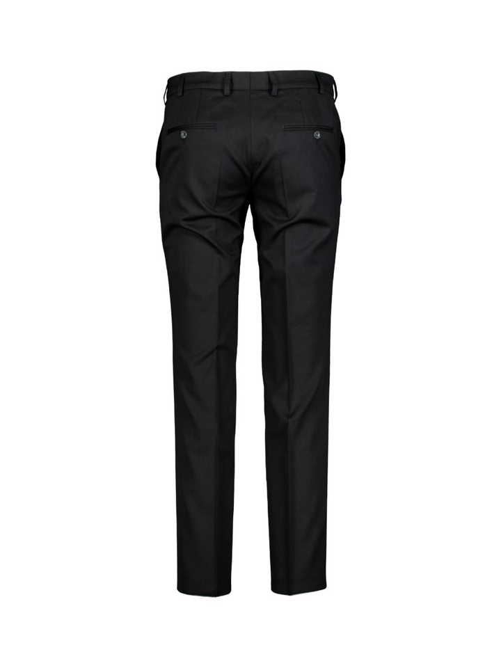 Effen Zwarte Geklede Broek MENS