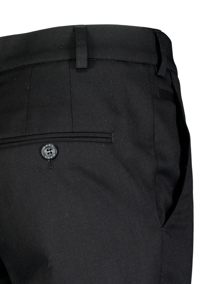 Effen Zwarte Geklede Broek MENS