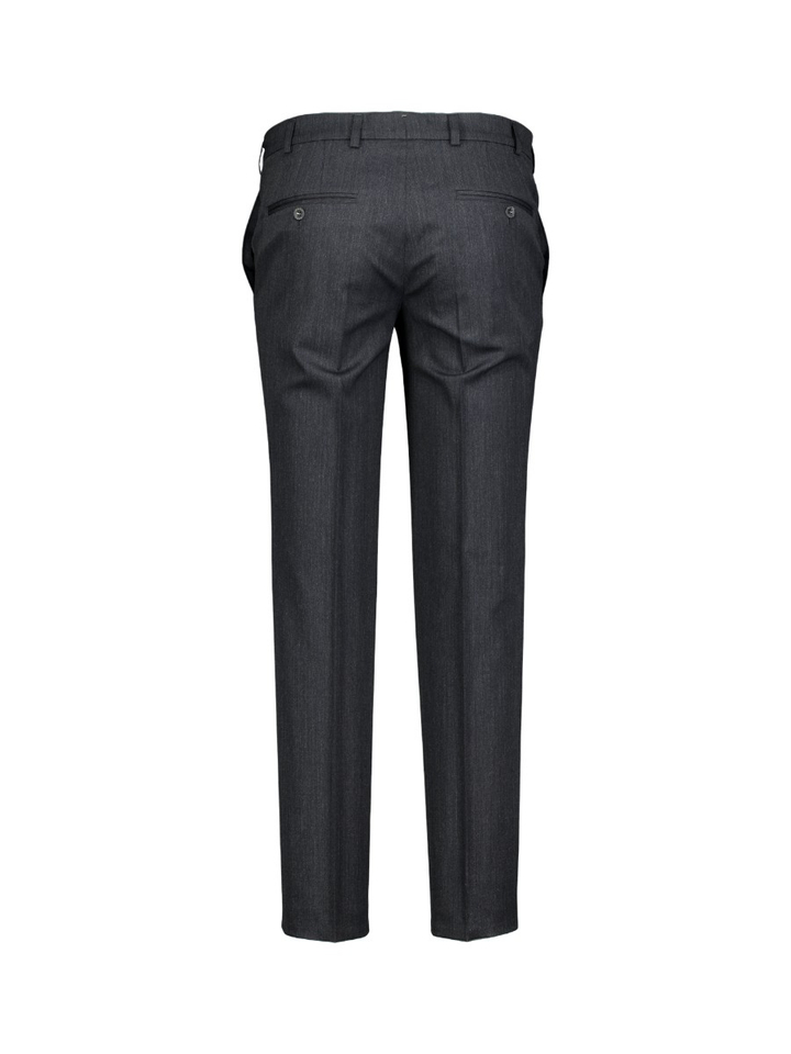 Donkergrijze Geklede Broek MENS