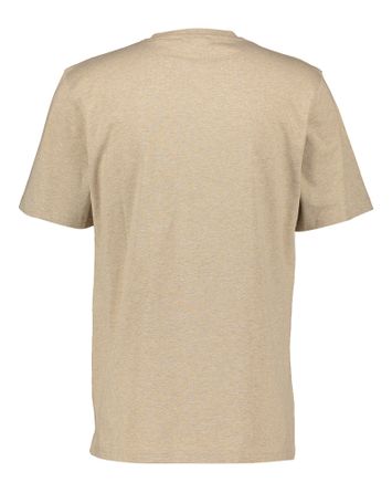 Dark sand melang t-shirt met korte mouwen Les Deux