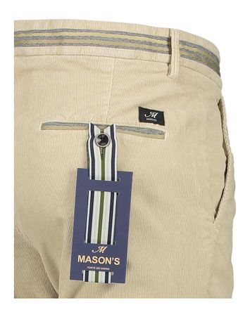Beige ribfluwelen broek Mason's