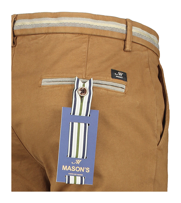 Bruine lange geklede broek Mason's