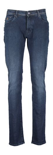 Donkerblauwe slim fit Atelier Noterman