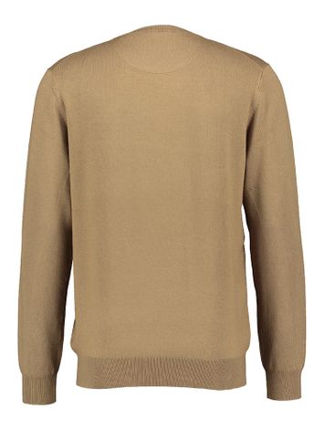 Bruine trui met lichtblauw merklogo Scotch & Soda