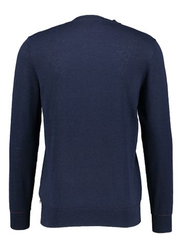 Donkerblauwe wollen pull met ronde hals Scotch & Soda