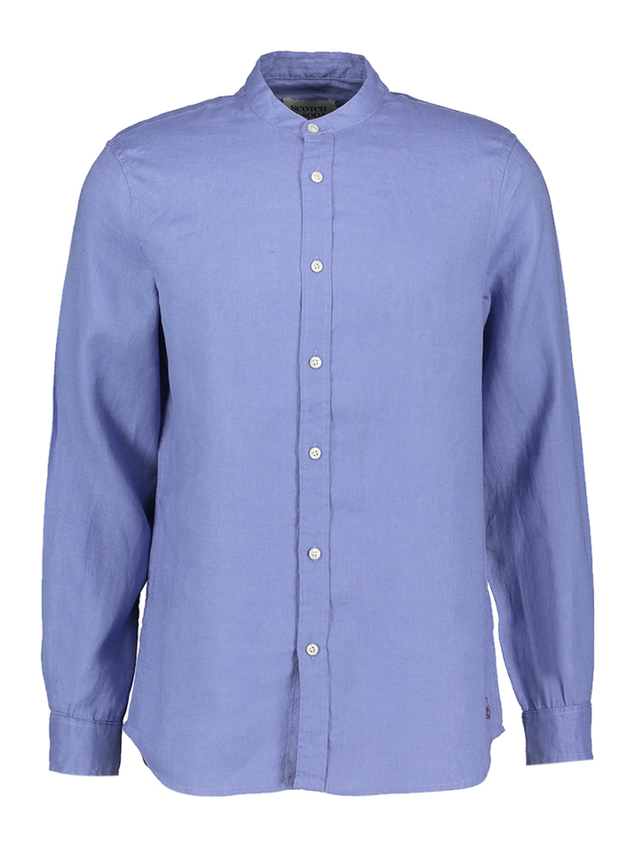 Blauw linnen hemd Scotch & Soda