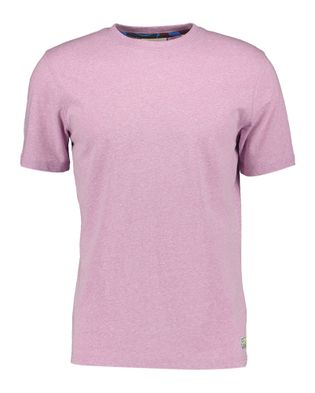 Scotch & Soda Paarsroze t-shirt met ronde hals en korte mouwen