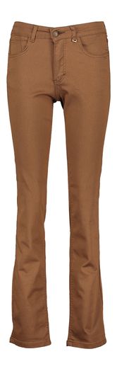 Cognac slim fit broek Para Mi 