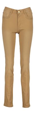 Camel skinny jeans met hoge taille Celine Para Mi