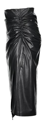 Zwarte halflange rok in leather look Joseph Ribkoff 