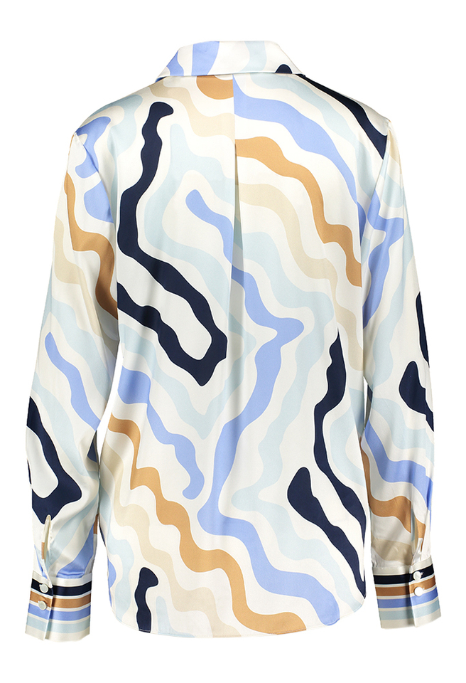 Witte bloes met kleurrijke details Herzen's 