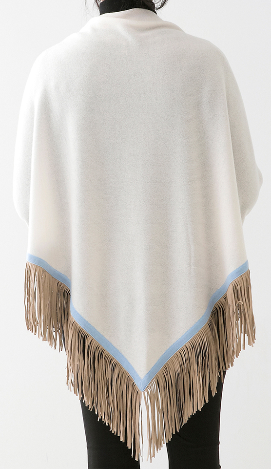 Witte sjaal driekhoek Herzen's 